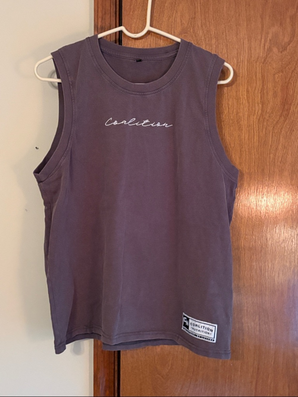 Purple Sleeveless Muscle Tank Top